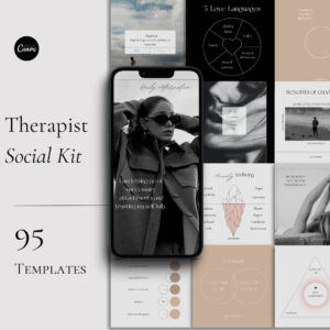 Introducing our new digital product tailored specifically for psychologists: the Social Media Template Pack! This collection is designed to enhance your online presence, increase engagement, and connect with your audience on Instagram. With a range of thoughtfully designed templates, you can effortlessly create compelling posts that highlight your expertise, share mental health tips, and support your followers. Our Social Media Template Pack for psychologists includes customizable templates for mental health advice, client testimonials, inspirational quotes, therapy session tips, and more. Each template is easy to edit and adapt to your brand, ensuring a consistent and professional appearance across all your social media platforms.