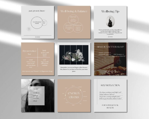 IDEAL FOR: -Nutrition Coaches -Wellness Coaches -Health Coaches -Life Coaches -Self Care Coaches -Self Help Coaches -Yoga Teachers -Bloggers -Content Creators