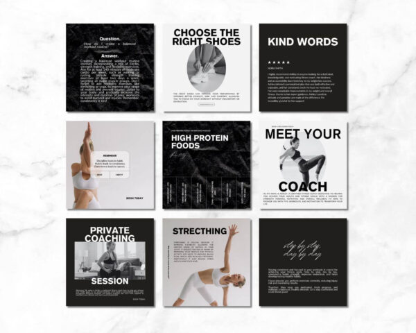 Engaging, customizable social media contents for fitness coaches, coaching and pilates and yoga instructors, get a healthy life, consistency, health and wellness coaching, nutrition coaching, fitness motivation tips, fitness content creator, fitness motivation, fitness models