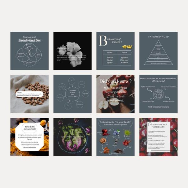 Ultimate Nutrition Coach Social Media Pack – Boost Your Online Presence - Transform your nutrition coaching business with our Ultimate Nutrition Coach Social Media Pack! This comprehensive bundle features 85 stunning templates in two optimal sizes: Posts (1080 x 1080) and Stories (1080 x 1920), specifically designed to elevate your Instagram game.