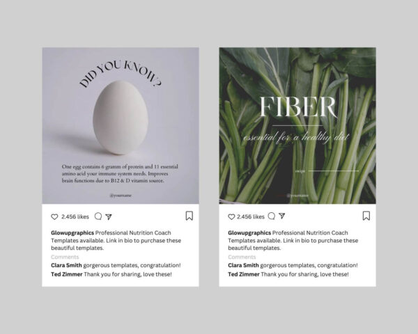 Ultimate Nutrition Coach Social Media Pack – Boost Your Online Presence - Transform your nutrition coaching business with our Ultimate Nutrition Coach Social Media Pack! This comprehensive bundle features 85 stunning templates in two optimal sizes: Posts (1080 x 1080) and Stories (1080 x 1920), specifically designed to elevate your Instagram game.