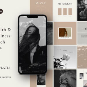 Premium Health Coach, Social Media Templates, Wellness Coach